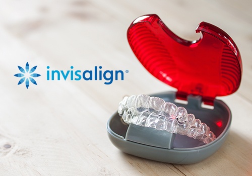 Patient receiving Invisalign treatment